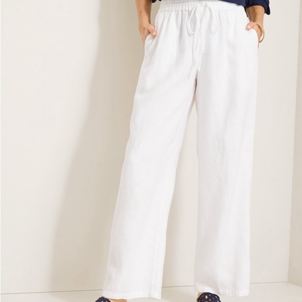 Two Palms High-Rise Linen Easy Pants Size Medium